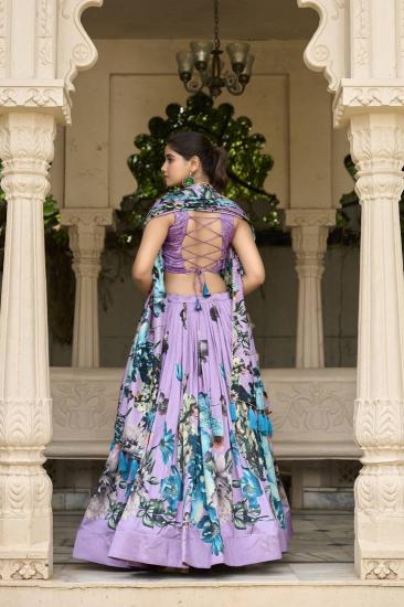 Artriddhs Dola silk D NO DEGITAL 10 Purple Lehenga choli suppliers in Mumbai